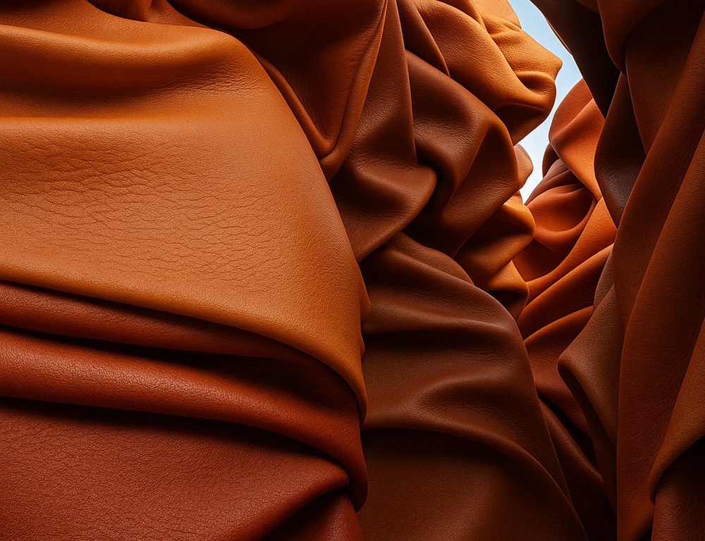 Eco microfiber leather texture detail for sustainable furniture and automotive applications